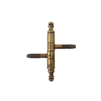 ZAWIAS Meblowy 9x66 mm Trzpieniowy ANUBA Ozdobny Retro Antyk Mosiądz Patyna