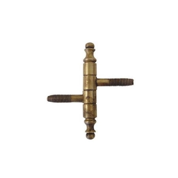 ZAWIAS Meblowy 9x55 mm Trzpieniowy ANUBA Ozdobny Retro Antyk Mosiądz Patyna