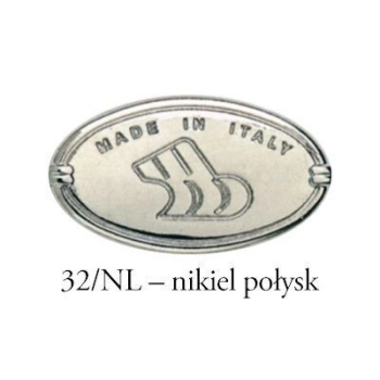 GAŁKA Meblowa 30x30 Emaliowana Rączka Uchwyt Nikiel CZARNY CHROM Połysk