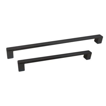 UCHWYT Meblowy 330x16 LERICI Rączka Szafki Radełkowany CZARNY MAT L-320