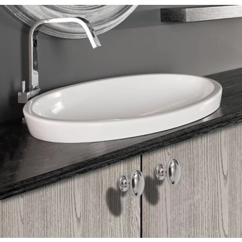 GAŁKA Meblowa 40x29 mm Jajko ELIPSE Rączka Uchwyt Szafki CHROM Połysk
