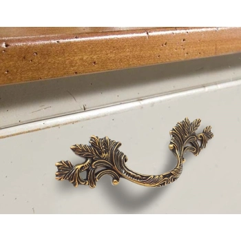 UCHWYT Meblowy CAMELIA 177x52 Retro Vintage Klasyczny Stare Złoto L-96