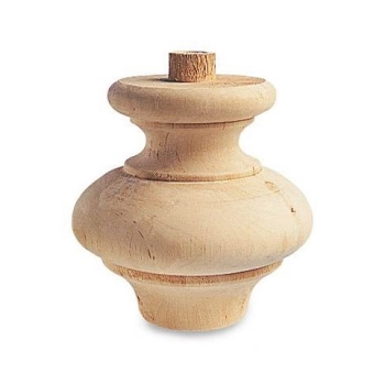 NÓŻKA Meblowa 105 mm Drewniana Toczona Szafki Sofy Mebli Noga Drewno Olcha