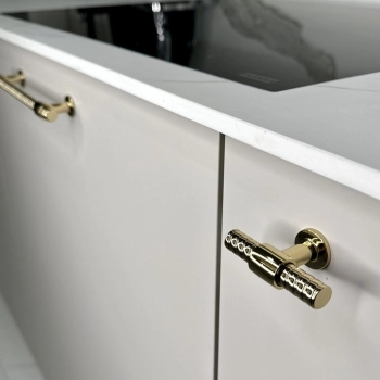 UCHWYT Meblowy 60x36 mm T-BAR Rączka Gałka Fiero Art Deco Glamour ZŁOTY