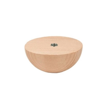 PÓŁKULA DREWNIANA Z MUFĄ M6 WY01041