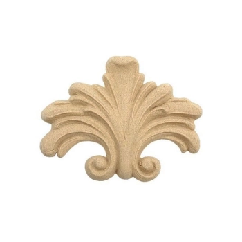 Ornament liść z pył.drzew. 60x45mm