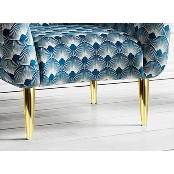 NÓŻKA Meblowa 230 mm Metalowa Okrągła Szafki Sofy Mebli Noga ZŁOTY Połysk