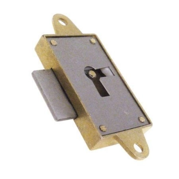 ZAMEK Meblowy na Klucz NAKŁADANY 20 mm PRAWY