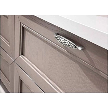 UCHWYT Meblowy Ceramiczny 144x27 COSMOPOLITAN Klasyczny Stare Srebro L-128