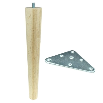 NOGA DO MEBLI DREWNIANA PROSTA WY01723