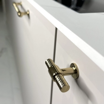 UCHWYT Meblowy 60x36 T-BAR Rączka Gałka Anelli Art Deco Glamour Gold ZŁOTY