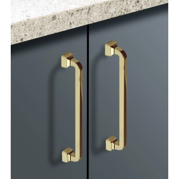 UCHWYT Meblowy 178x20 Relingowy BRERA Loft Industrialny ZŁOTY Połysk L-160