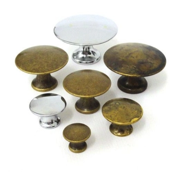 GAŁKA Meblowa 18 mm FABIO Rączka Uchwyt Szafki Retro Vintage MOSIĄDZ CHROM