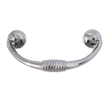 UCHWYT Meblowy OLONA 120x52 Rączka Retro Klasyczny CHROM Połysk L-96 mm