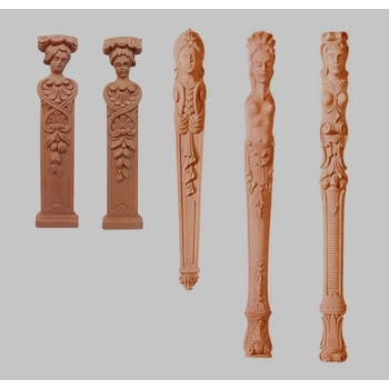 PILASTER , KARIATYDA , ORNAMENT Z PYŁU DRZEWNEGO F560285