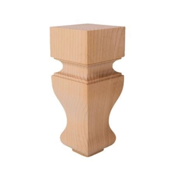 NÓŻKA Meblowa 150 mm Drewniana Kwadrat do Szafki Sofy Mebli Noga Drewno BUK