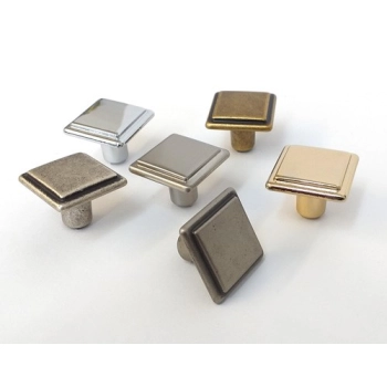 GAŁKA Meblowa 26x26 DORIS Kwadratowa Rączka Uchwyt Czarny Mat