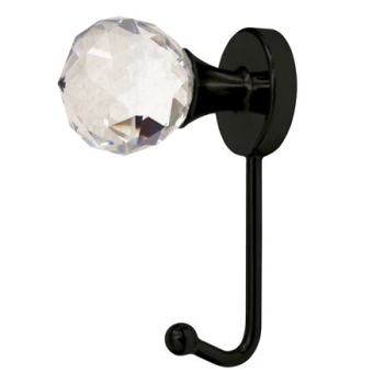 WIESZAK Meblowy na Ubrania LUSSO MOSIĄDZ Szkło Kryształowe Ozdobny Diament