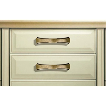 UCHWYT Meblowy DORIS 127x24 Retro Art Deco Klasyczny Stary Mosiądz L-96 mm