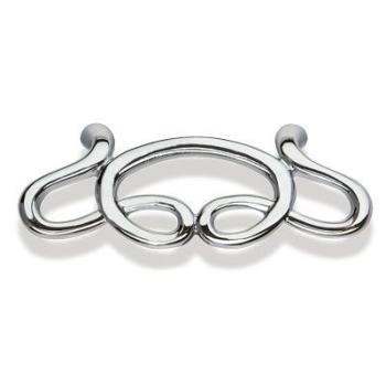 UCHWYT Meblowy BREZEL 112x44 Retro Vintage Klasyczny CHROM Połysk L-64 mm