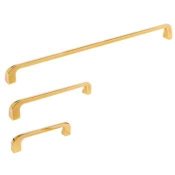 UCHWYT Meblowy 332x7 Relingowy CLIP Designerski Reling ZŁOTY Połysk L-320