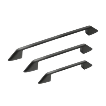 UCHWYT Meblowy 257x18 QUADRA Relingowy Rączka Czarny Mat L-192 L-224 mm