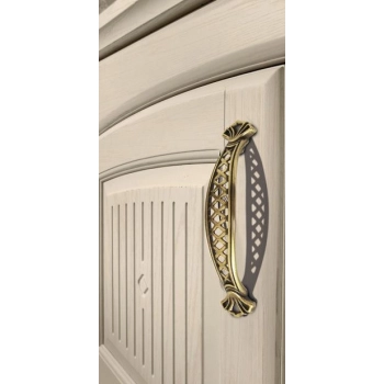 UCHWYT Meblowy ANTARES 138x28 Rączka Dekoracyjny Stare Złoto L-96 mm