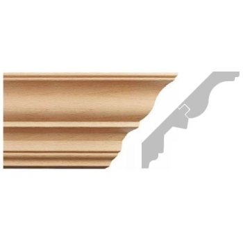 LISTWA, GZYMS DREWNIANY RZEŹBIONY EM00410