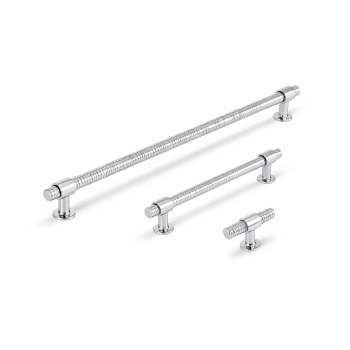 UCHWYT Meblowy 60x36 mm T-BAR Rączka Gałka Anelli Art Deco Glamour CHROM