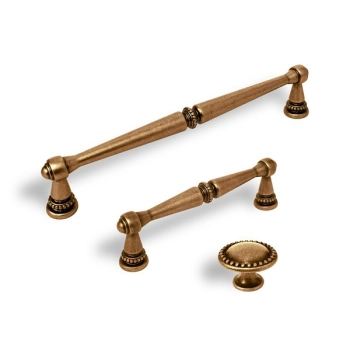 GAŁKA Meblowa 30 mm DINO Retro Vintage Antyk Rączka Uchwyt STARY MOSIĄDZ