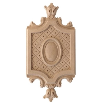 DEKOR 200x100 mm Kartusz Ornament Ozdobny Dekoracyjny z Pyłu Drzewnego DIY