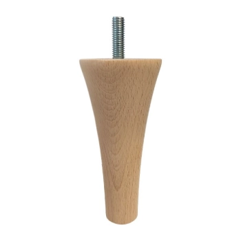 NÓŻKA Meblowa 140 mm Drewniana Wkręcana Szafki Sofy Mebli Noga Drewno BUK