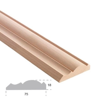 LISTWA, GZYMS DREWNIANY RZEŹBIONY EM00620L