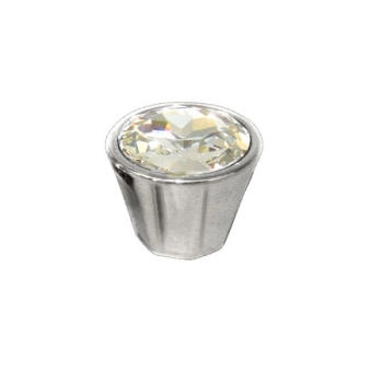 GAŁKA Meblowa 32 mm SZKŁO Kryształowe Rączka Uchwyt Szafki CHROM Połysk
