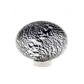 GAŁKA Meblowa 38 mm Szkło Kryształowe Murano Rączka Uchwyt CHROM Połysk
