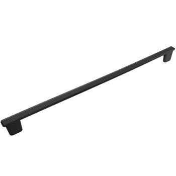 UCHWYT Meblowy Relingowy 337x11 RIVA Ryflowany Modern CZARNY MAT L-320