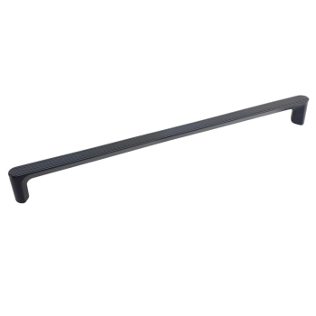 UCHWYT Meblowy Relingowy 333x13 AQUA Ryflowany Designerski CZARNY MAT L-320