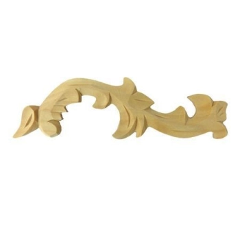 ORNAMENT , DEKOR DREWNIANY RĘCZNIE RZEŹBIONY PRAWY WY00012P