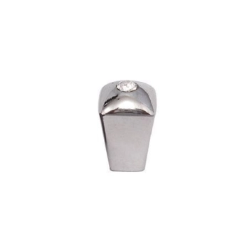 GAŁKA Meblowa MINI 16x16 mm STRASS Ozdobna SZKŁO Kryształowe CHROM