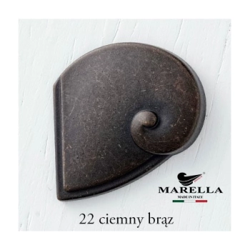 GAŁKA Meblowa z Szyldem Rączka ALTEA 30 mm Szyld 95x30 Uchwyt Ciemny BRĄZ
