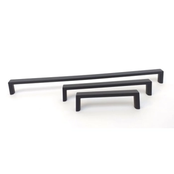 UCHWYT Meblowy 103x16 DEFENCE Relingowy Prosty Minimalizm CZARNY Mat L-96