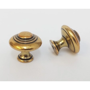 GAŁKA Meblowa 30 mm Rączka RIALTO Uchwyt Szafki Retro Antyk STARE ZŁOTO