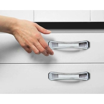 UCHWYT Meblowy BELAIR 142x29 Retro Klasyczny CHROM Połysk L-128 mm