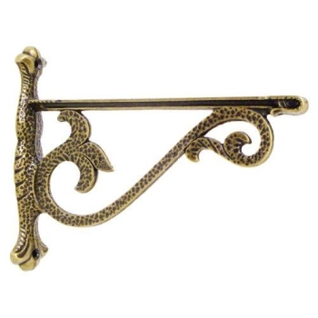 WSPORNIK Półki Uchwyt Podpórka COTTAGE 190x160 mm 60kg MOSIĄDZ PATYNA