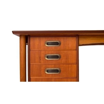 UCHWYT Meblowy Wpuszczany LARA 90x31 Retro Rączka Stary Mosiądz L-75 mm