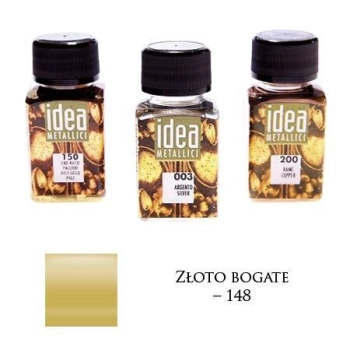 FARBA METALICZNA IDEA ZŁOTO BOGATE 60ML – MA07093