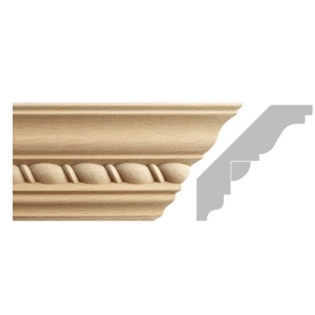 LISTWA, GZYMS DREWNIANY RZEŹBIONY EM00284