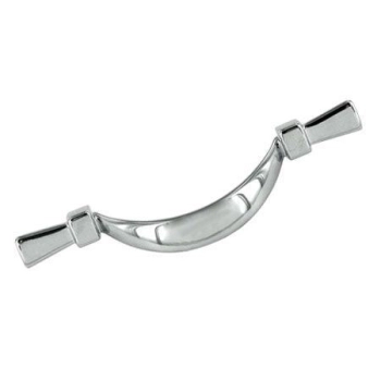 UCHWYT Meblowy MALVA 154x28 Retro Vintage Klasyczny CHROM Połysk L-96 mm