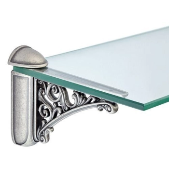 WSPORNIK Półki Uchwyt Podpórka BAROCCO 125x77 mm 40kg STARA STAL