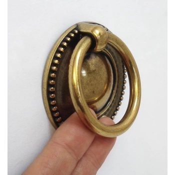 UCHWYT Meblowy Kołatka PEGASO Stare Złoto 50 mm Retro Vintage Antyk